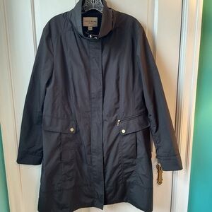 Cole Haan Women's XL Black Trench Coat